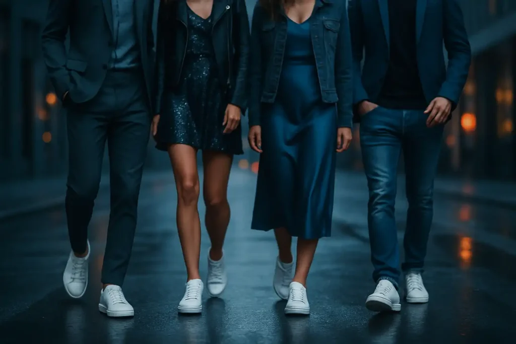 Pourquoi les baskets s’imposent dans les looks de fête ?