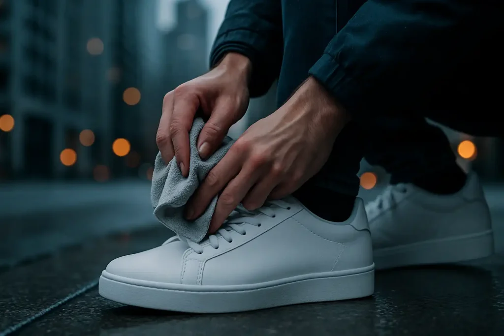 Comment nettoyer des sneakers en cuir blanc ?