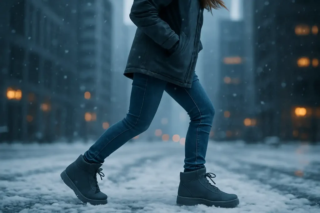 Quelles sneakers femme choisir pour marcher sous la neige ?