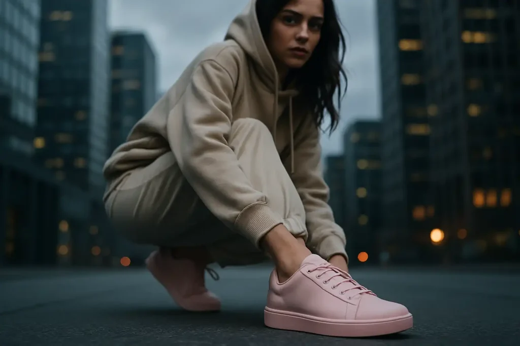 Comment composer une tenue claire avec des sneakers pastel ?