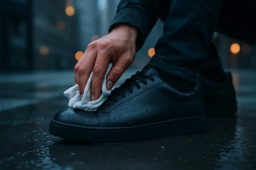 Comment entretenir ses sneakers après une averse printanière ?