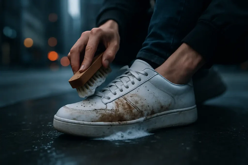 Comment garder ses sneakers blanches impeccables en hiver ?