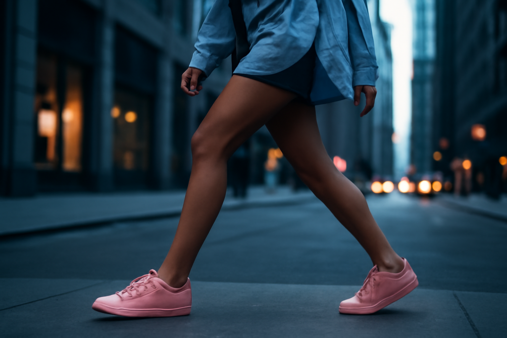 Comment composer un look week-end en sneakers pastel ?