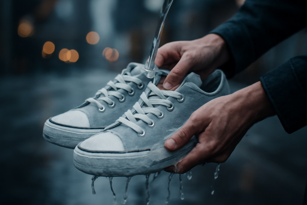 Comment entretenir des sneakers en toile par forte chaleur ?