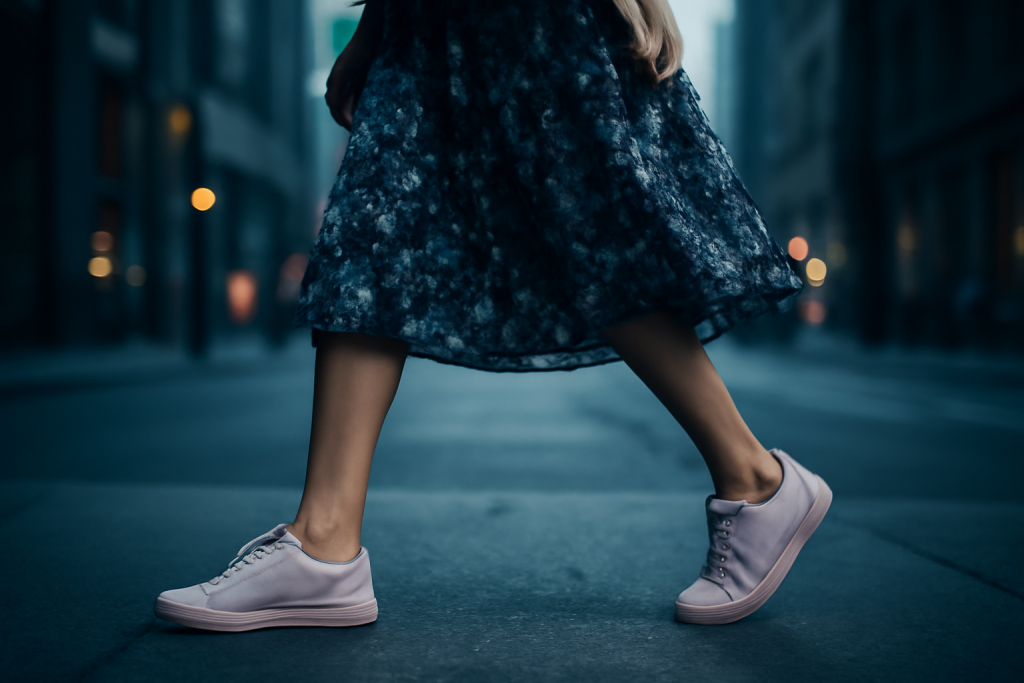 Comment porter des sneakers avec une robe d’été ?