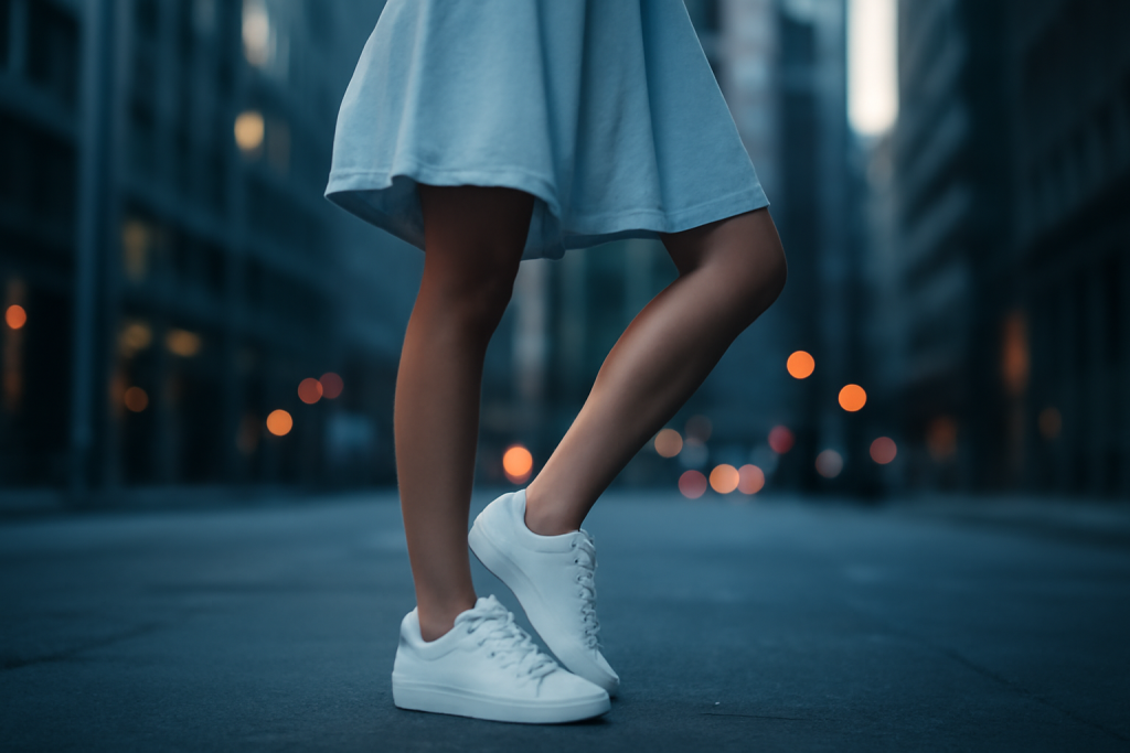 Comment sublimer des sneakers blanches au printemps ?