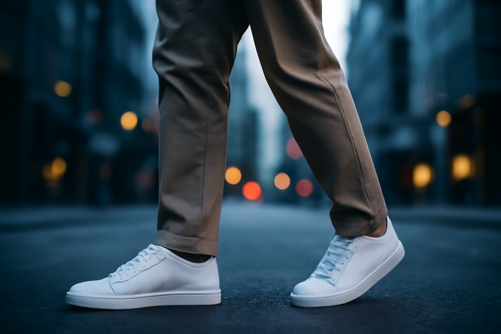 Comment porter ses sneakers avec un chino à la rentrée ?
