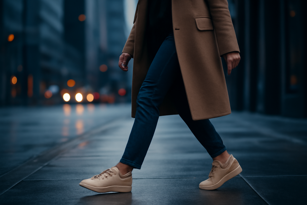 Comment assortir ses sneakers à un manteau long ?