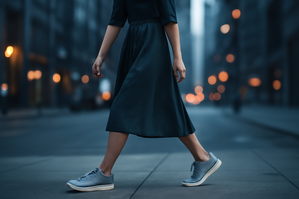 Comment porter des sneakers avec une robe sans casser son style ?