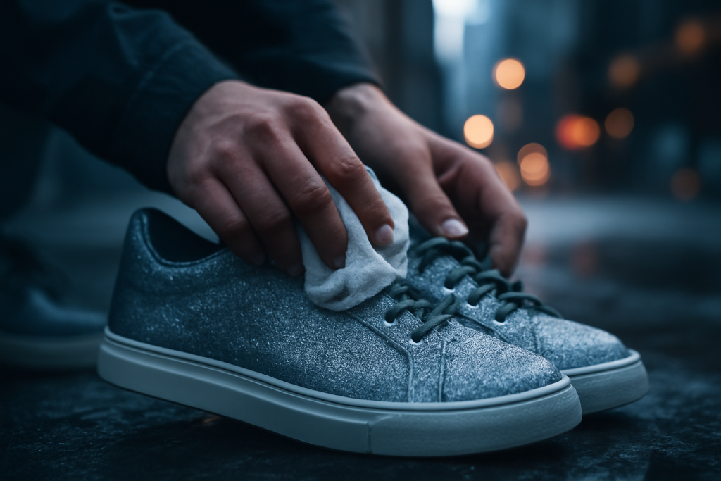Comment entretenir des sneakers pailletées ?