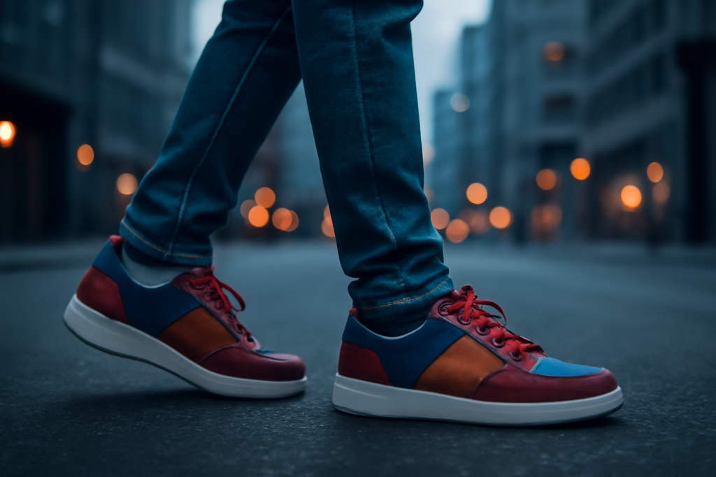 Comment associer des sneakers colorées sans surcharger une tenue ?