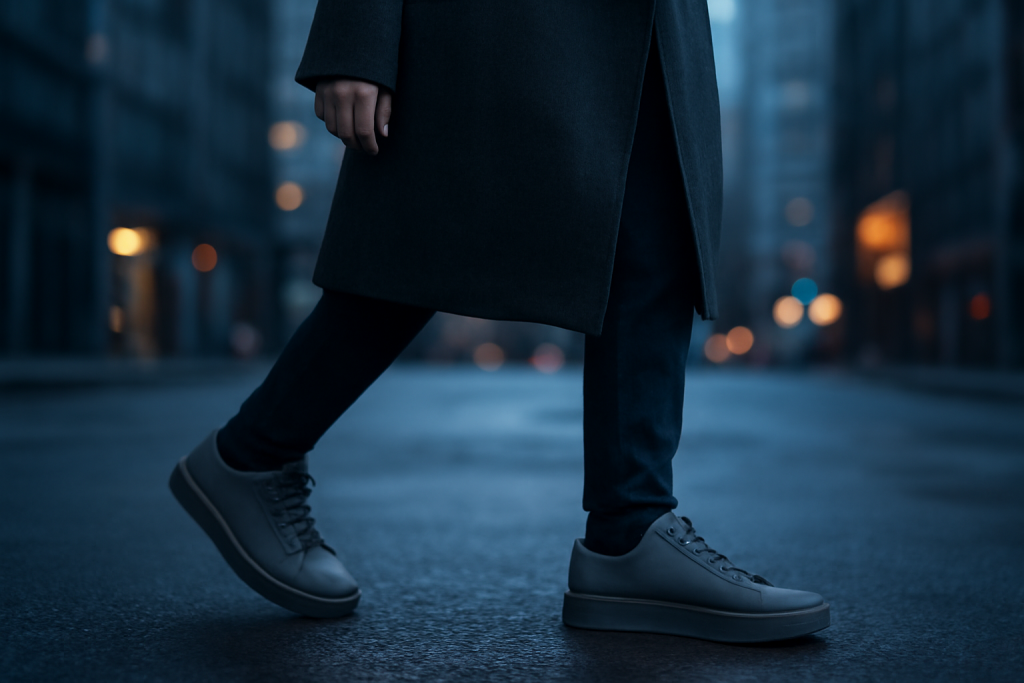 Les sneakers vont-elles avec un manteau long ?