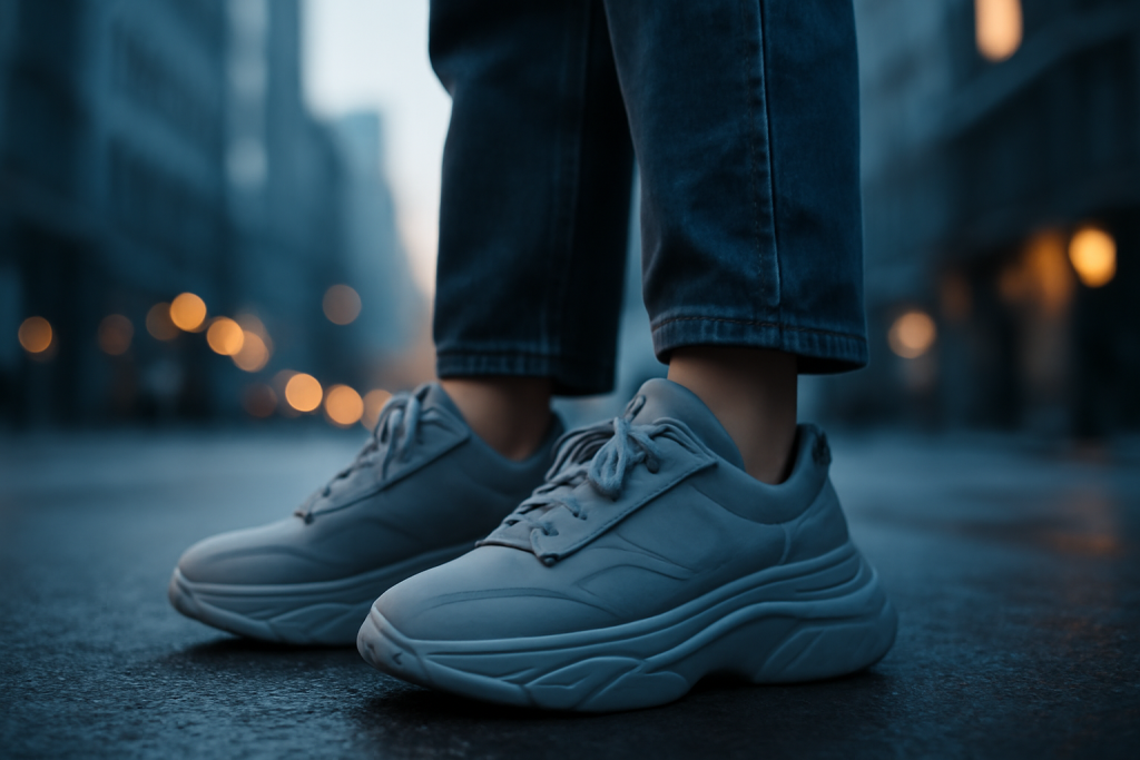 Comment porter des sneakers femme avec des vêtements oversize ?