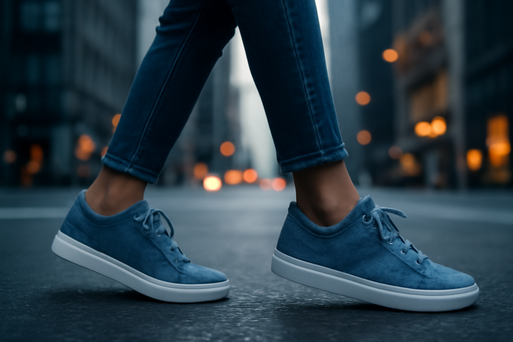 Comment porter des sneakers femme avec un look en denim ?