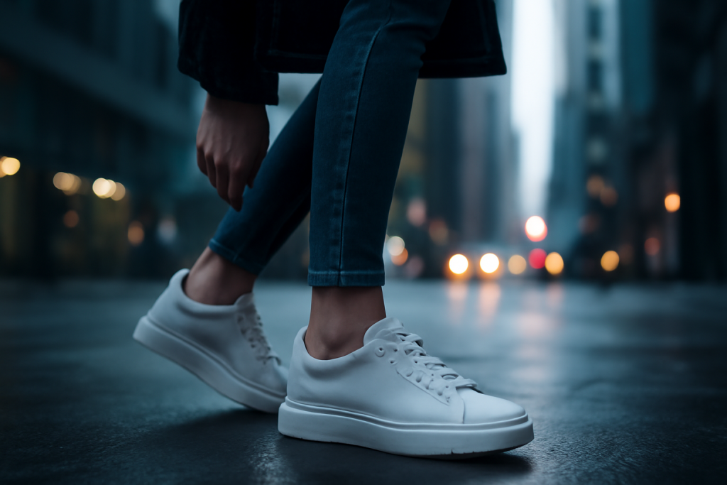 Comment créer du contraste dans un look d’été avec des sneakers femme ?