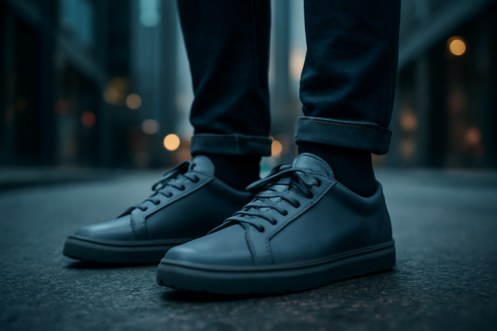 Comment créer du contraste avec des sneakers dans une tenue sobre ?
